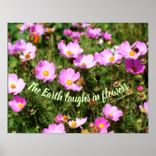 Poster La Terre Rire En Fleurs Citation Inspirationnelle