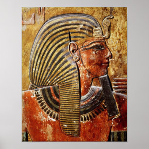Poster La tête de Seti I de la Tombe de Seti