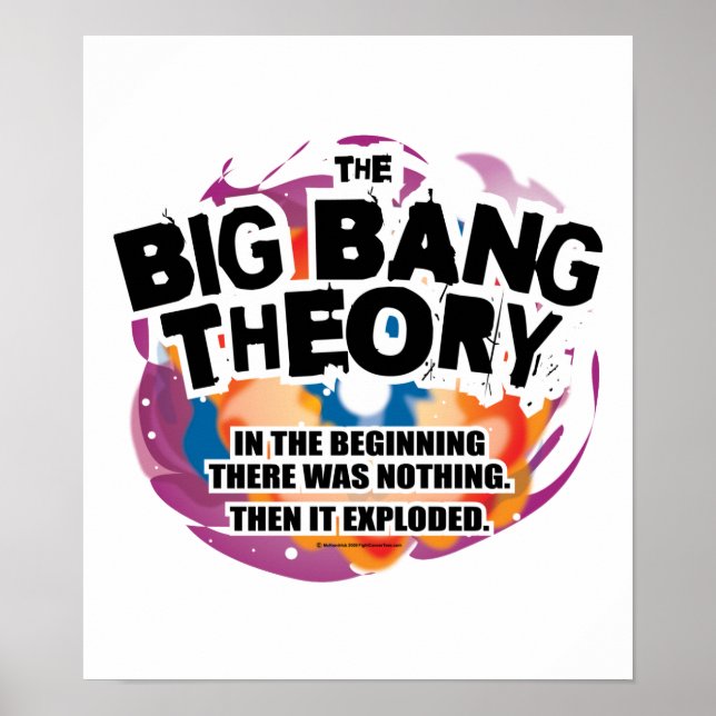 Poster La théorie du Big Bang (Devant)