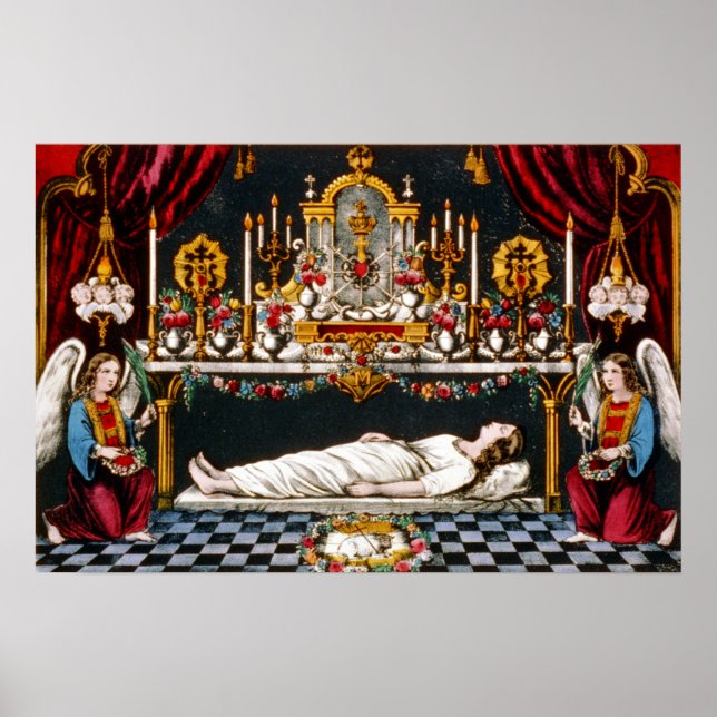 Poster La tombe sacrée de la Sainte Vierge - 1907 (Devant)