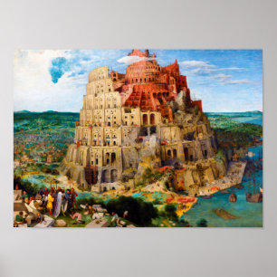 Poster La tour de Babel Pieter Bruegel l'art de l'Ancien