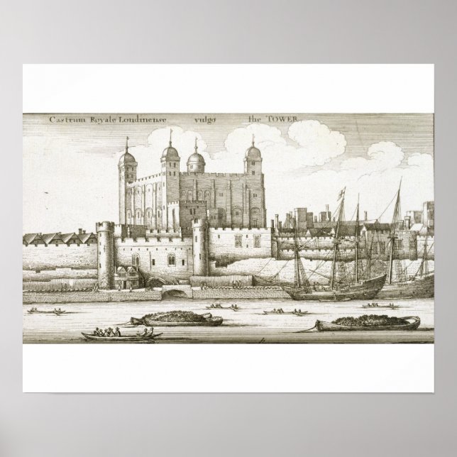 Poster La Tour de Londres, 1647 (gravure) (Devant)