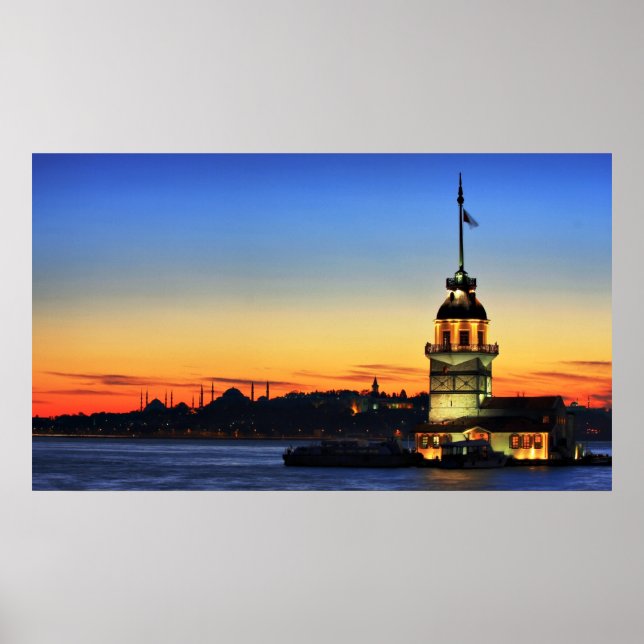 Poster La Tour du Maiden à Istanbul (Devant)