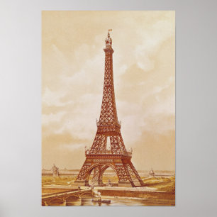 Poster La Tour Eiffel, 1889
