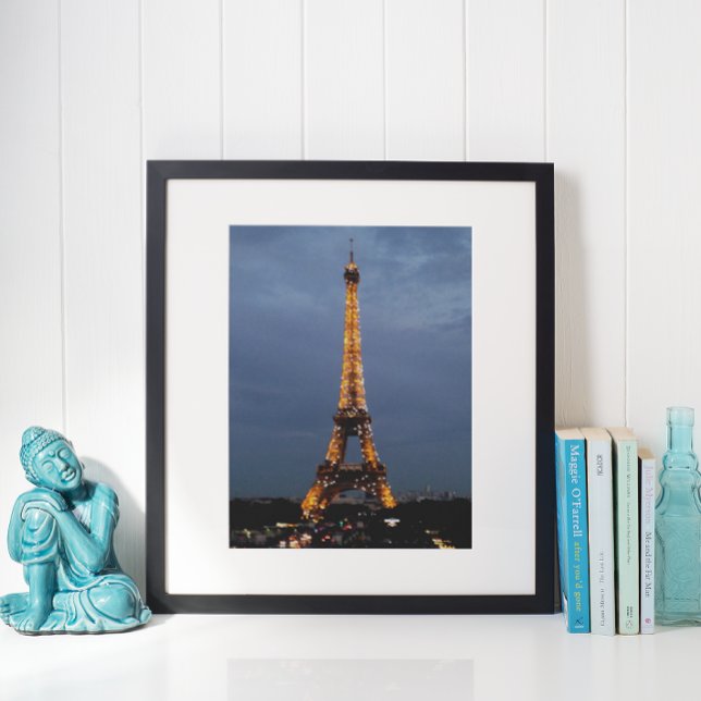 Poster La Tour Eiffel de Paris la nuit (Créateur téléchargé)