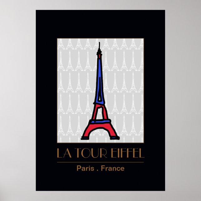 Poster La Tour Eiffel / Paris decor (Devant)