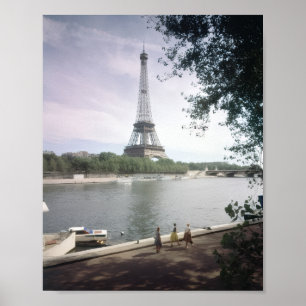 Poster La Tour Eiffel. Paris, vers 1960.