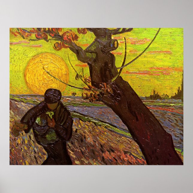 Poster La tour par Vincent van Gogh (Devant)