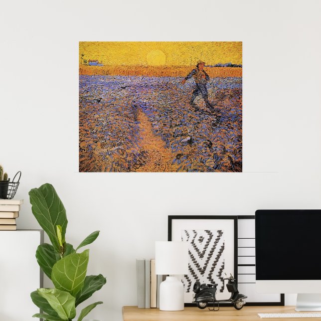 Poster La tour par Vincent van Gogh (Bureau à domicile)