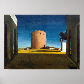 Poster La Tour Rouge | Giorgio de Chirico |