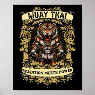 Poster La tradition rencontre la puissance - Kickboxing e