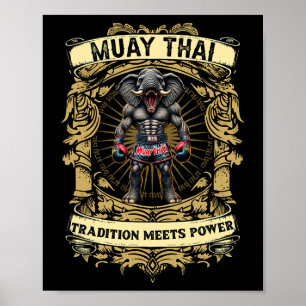 Poster La tradition rencontre la puissance - Kickboxing e