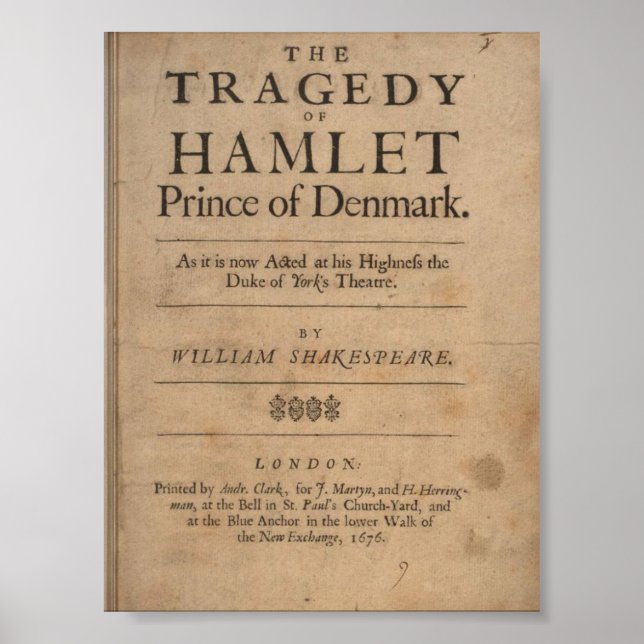 Poster La tragédie de Hamlet (Devant)
