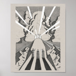 Poster La Transfiguration - Jésus, Moïse et Élie