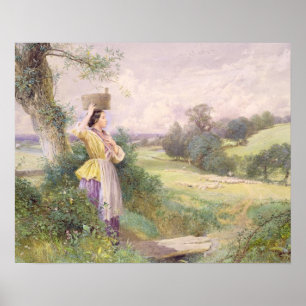 Poster La trayeuse, 1860 (la semaine sur le papier)