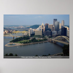 Poster La triangle d'or de Pittsburgh, Pennsylvanie,