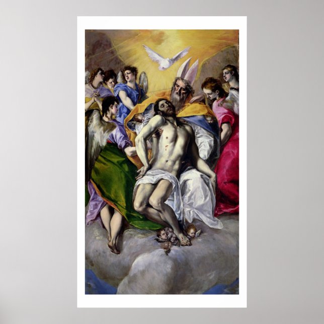 Poster La Trinité, 1577-1579 (huile sur toile) (Devant)