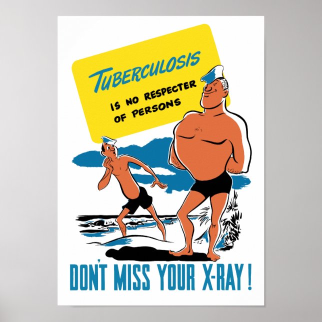 Poster La Tuberculose N'Est Pas Un Respect Des Personnes  (Devant)