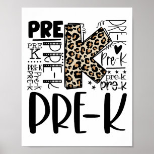 Poster La Typographie Du Leopard Prêk Ck À L'École Enseig