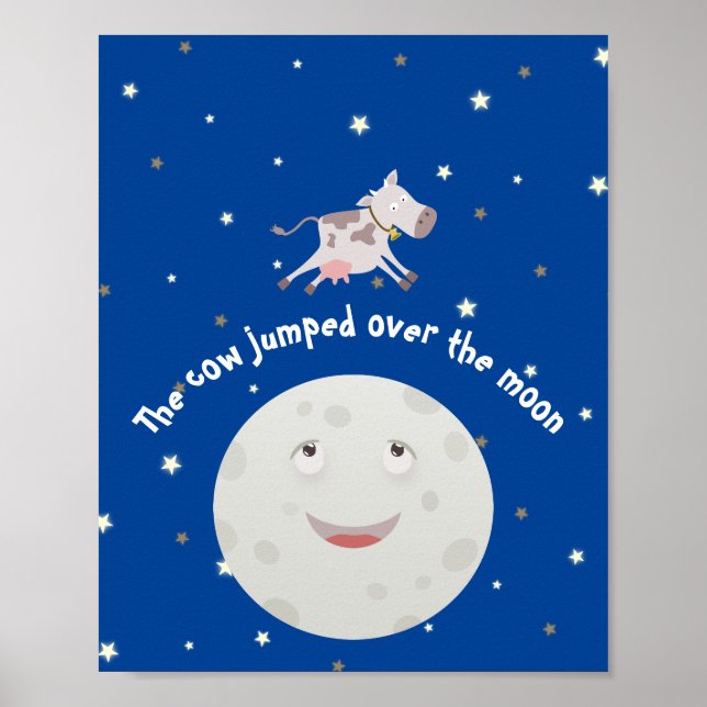 Poster La vache a sauté par-dessus la lune (Devant)