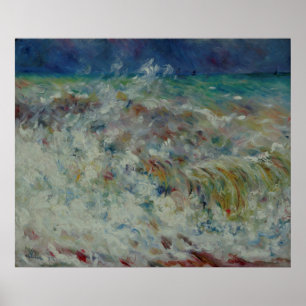 Poster La vague de Pierre-Auguste Renoir
