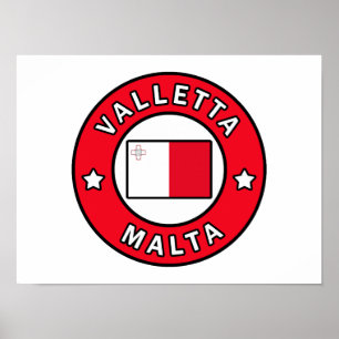 Poster La Valette Malte