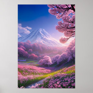 Poster La vallée de la Blossom aux cerisiers
