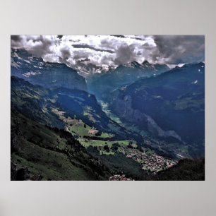 Poster La vallée de Lauterbrunnen