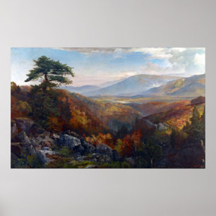 Poster La vallée Thomas Moran de la Catawissa à l'automne