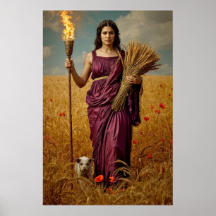 Poster La veille d'automne de Déméter – Un portrait affli
