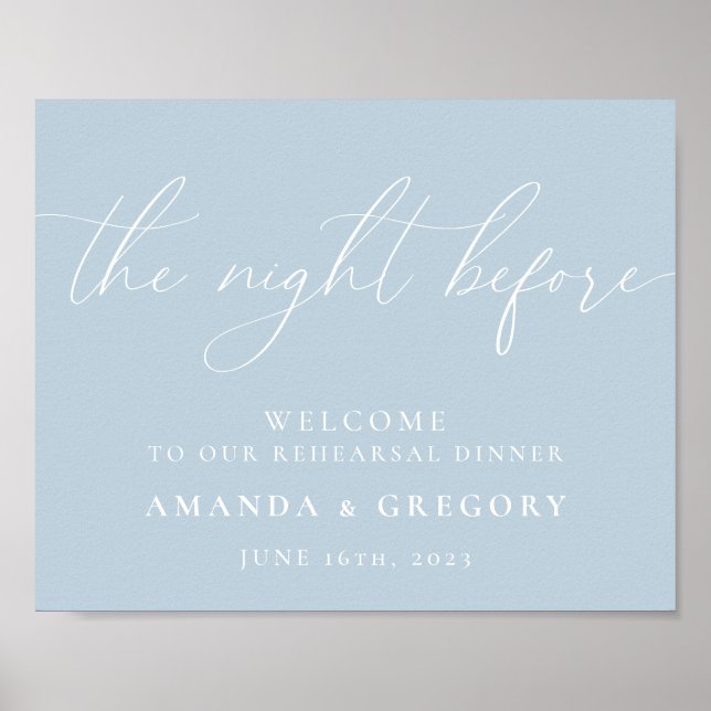 Poster La veille du dîner de répétition de mariage Bienve (Devant)