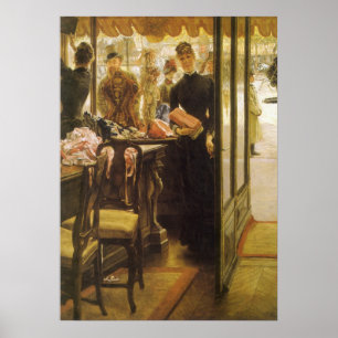 Poster La Vendeuse de James Tissot, Art Fin Victorien