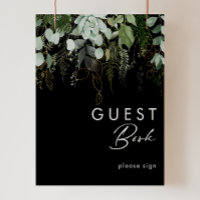 La verdure et la feuille d'or | Black Guest Book S