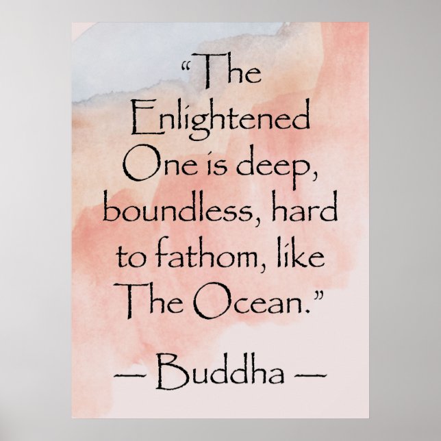 Poster La véritable citation inspirée de Bouddha (Devant)