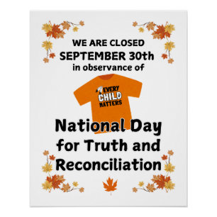 Poster La vérité et la réconciliation, chaque enfant comp