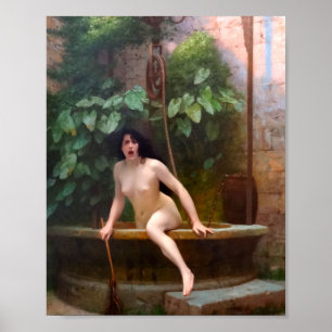 Poster La vérité sort de son puits - Jean-Leon Gerome