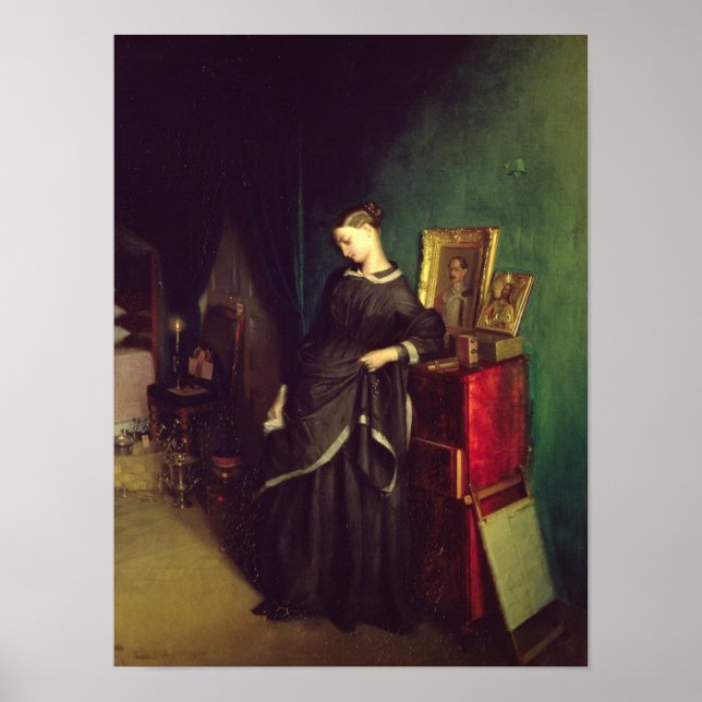 Poster La veuve, vers 1850 (Devant)