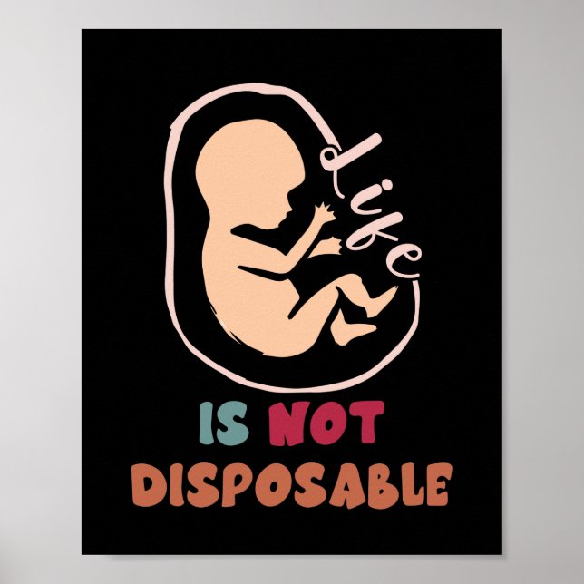 Poster La Vie Anti-avortement Anti-Avortement N'Est Pas D (Devant)
