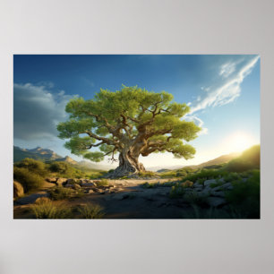 Poster La vie arborée Enchantant une nature paisible