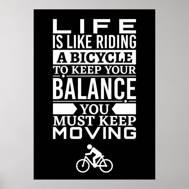 Poster La vie, c'est comme rouler à vélo (Devant)