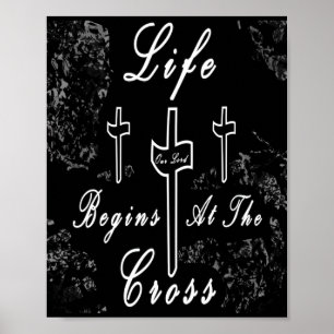 Poster La vie commence à la croix