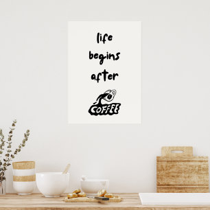 Poster La vie commence après le café