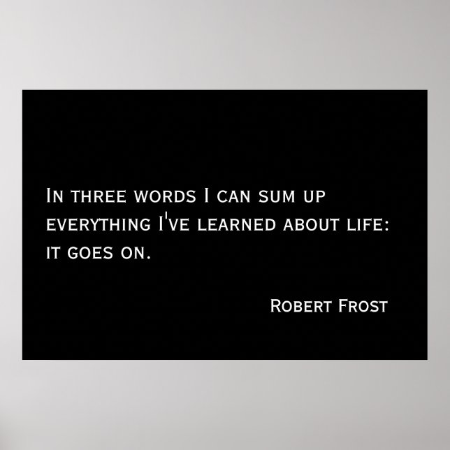 Poster La vie continue (Devant)