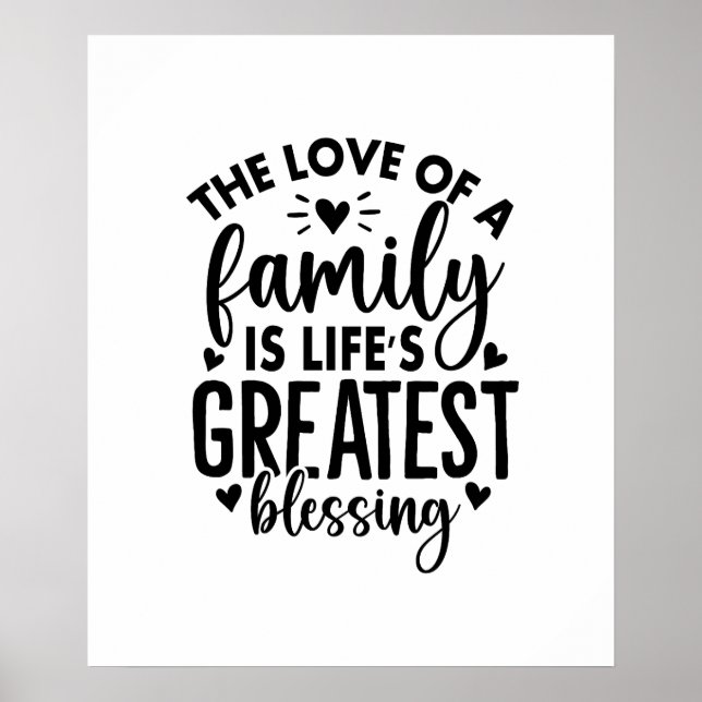 Poster La vie de famille, la plus grande bénédiction des  (Devant)