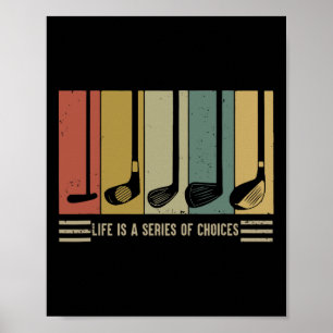 Poster La vie de golf est une série de choix Vintage