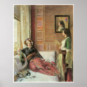 Poster La vie de harem à Constantinople, 1857