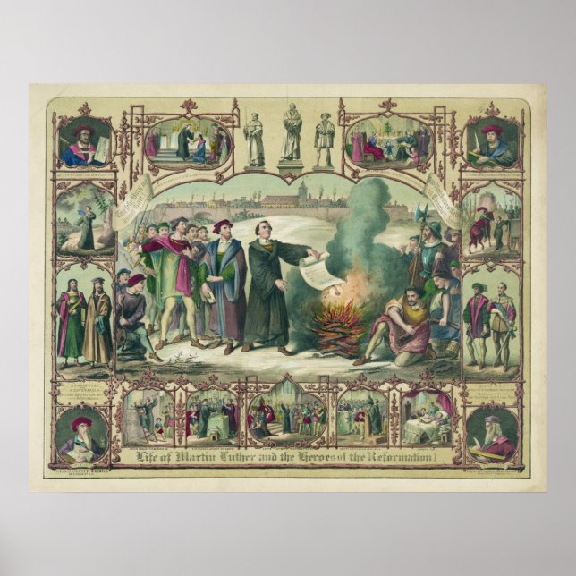 Poster La vie de Martin Luther & Héros de la Réforme (Devant)
