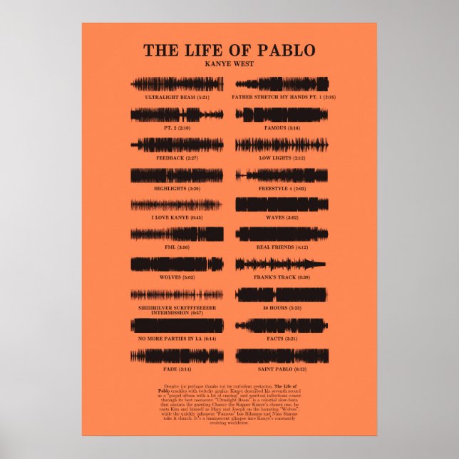 Poster La vie de Pablo (Devant)