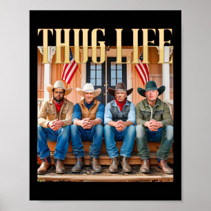 Poster La vie de Thug Trump Vance Kennedy Elon 1