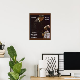 POSTER LA VIE DES NOIRS COMPTE BARACK OBAMA